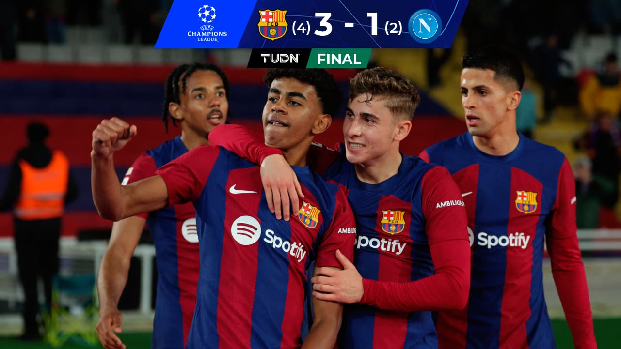 ¡Qué sufrir! Barça echa al Napoli y está en Cuartos tras cuatro años