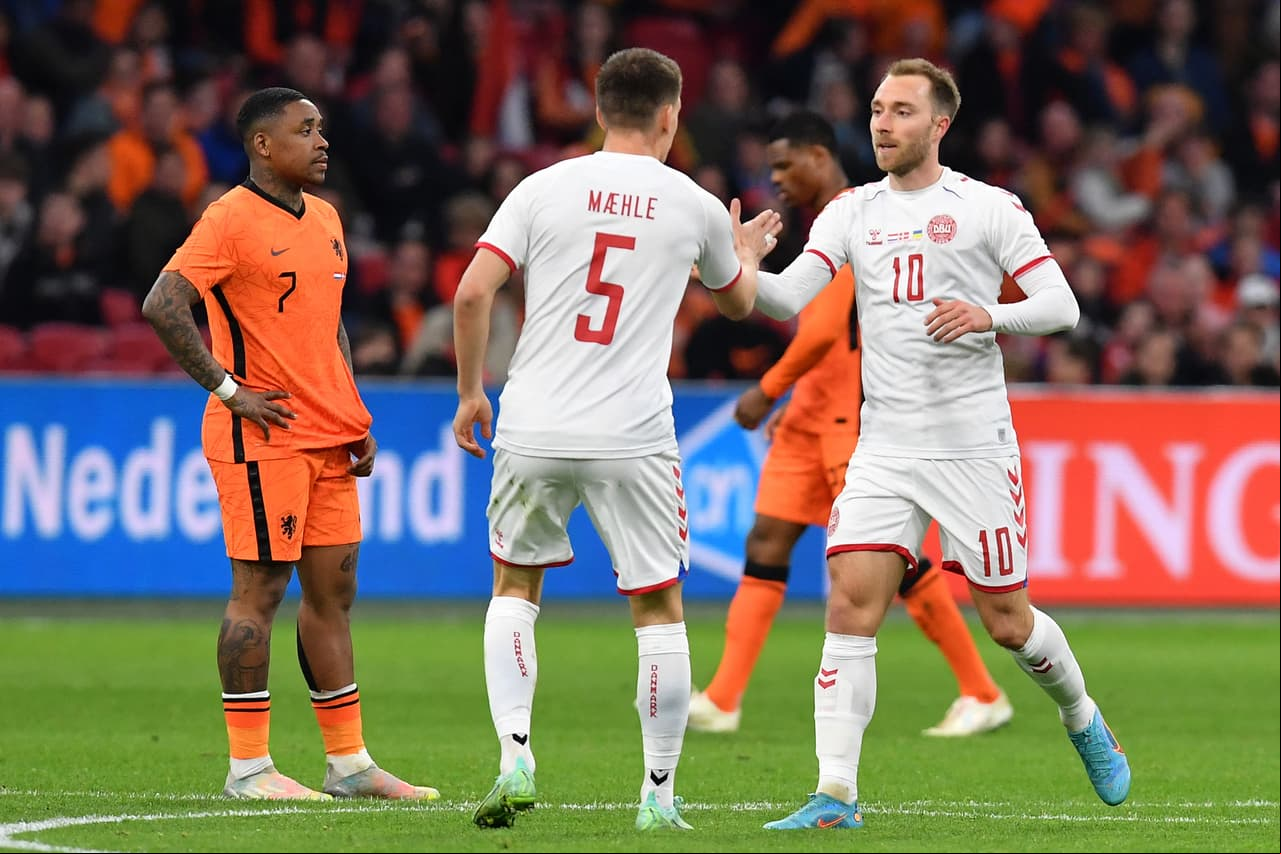 Holanda derrotó 4-2 a Dinamarca en amistoso celebrado en Ámsterdam; Eriksen anotó golazo en su regreso a su selección.