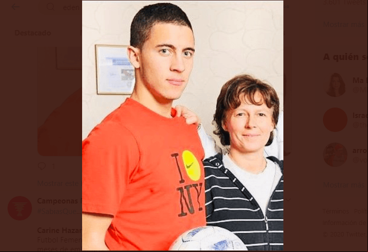 Carine Hazard, la mamá de Eden Hazard, jugó en la Primera División del Futbol Femenino en Bélgica, incluso siguió jugando hasta que tuvo tres meses de embarazo.