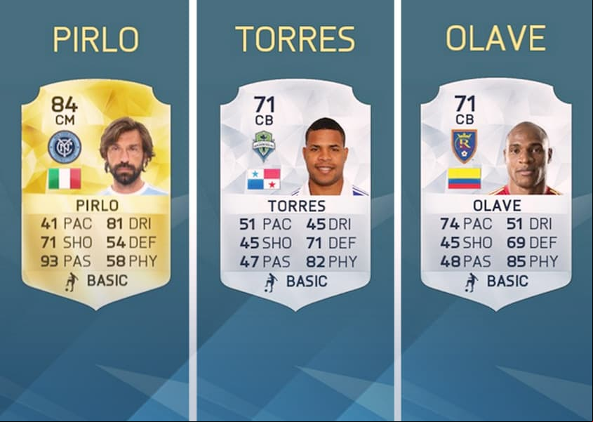 Andrea Pirlo, Román Torres y Jámison Olave, se destacan en tres categorías del FIFA 16