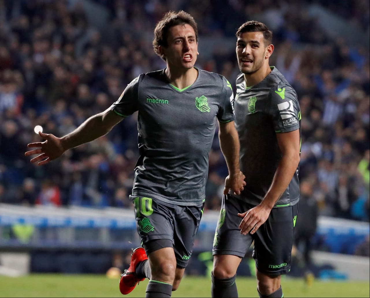 Real Sociedad se impuso 3-0 a Leganés con Héctor Moreno y Diego Reyes de suplentes, respectivamente, en la Jornada 24 de la Liga de España. Con doblete de Mikel Oyarzabal (minutos 50 y 59) y tanto de Willian José ganó el equipo vasco, que quedó de séptimo con 34 puntos.