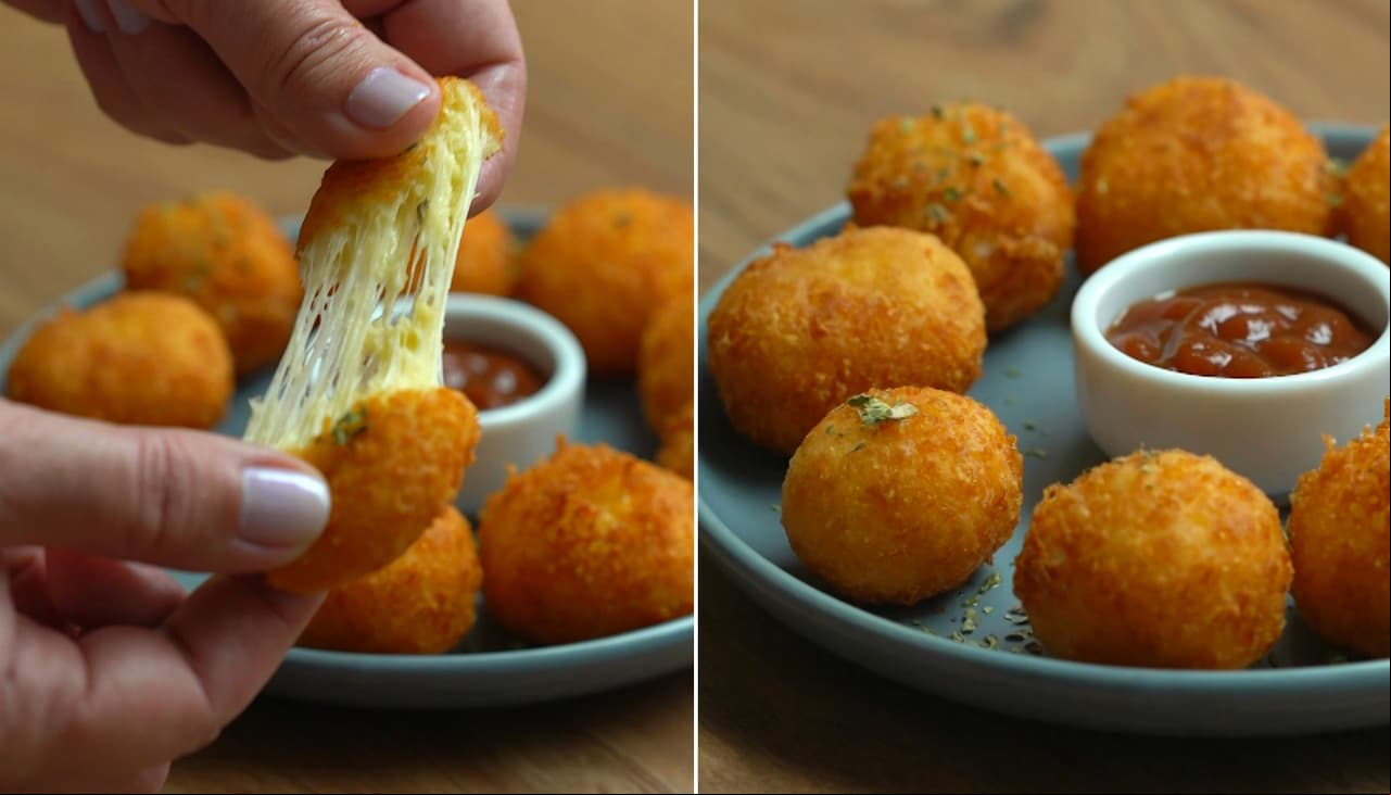 Bolitas de queso horneadas con camote y avena: una deliciosa botana fitness